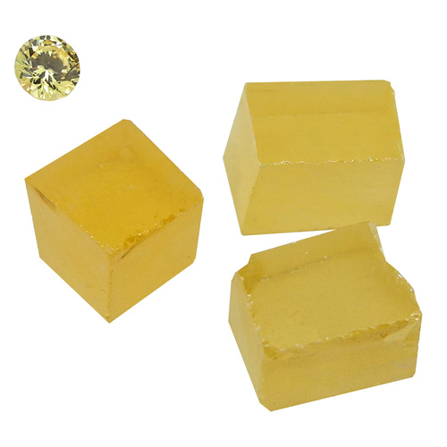 Cubic Zirconia - Canary Yellow - Per Piece - Small