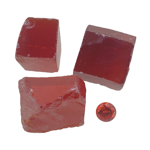 Cubic Zirconia - Orange - Per Piece - Medium
