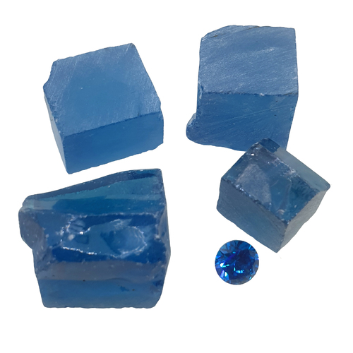 Cubic Zirconia - Swiss Blue - Per Piece - Small