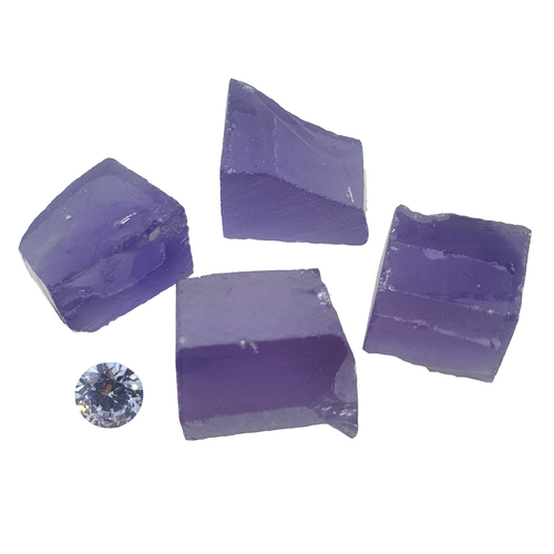 Cubic Zirconia - Violet - Per Piece - Small