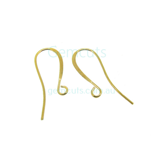 Hook Ear Wire Pair 26mm Gold Colour