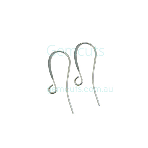 Hook Ear Wire Pair 26mm Silver Colour