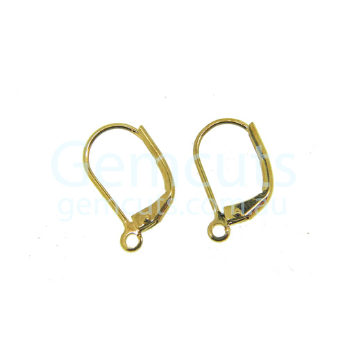 Lever-Back Ear Wire Pair - Gold Colour