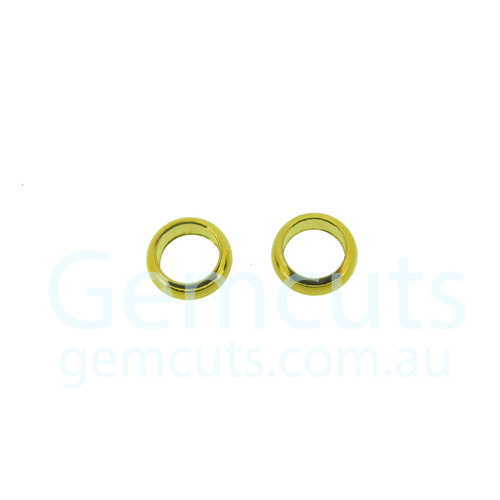 Half Round Gold Colour Jump Ring ID 3.4mm