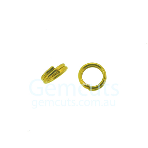 Gold Colour Double Split Ring ID 3.2mm