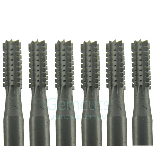 Cylinder Cross Cut Burrs - 2.30mm - Pack of 6