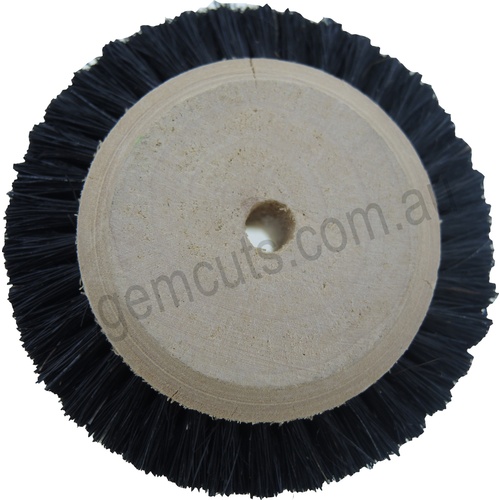 Chungking Jewellers Wooden Hub Wheel Brush 65mm (approx 2.50 inch) (2 Rows)