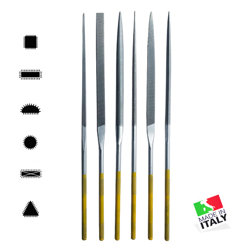 Corradi 180mm Platinum Needle File Set of 6
