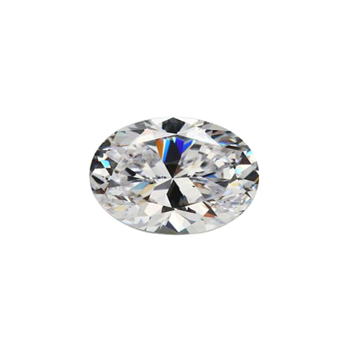 Oval Cubic Zirconia - White - 4mm x 6mm