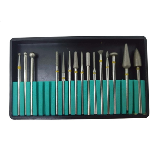 Diamond Plated Carving Burr Set of 15 320 Grit