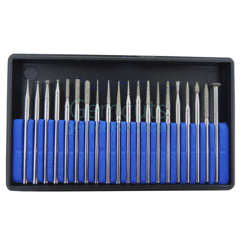 Diamond Plated Carving Burr Set of 20  -  170 Grit