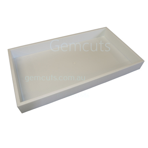 Stackable Plastic Display Tray 210mm x 375mm - White