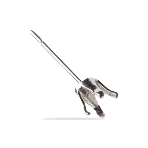 Sterling Silver 4 Claw Easy Earring Setting - 3mm - Sold as a pair with backs