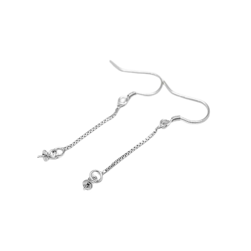 Shepherd Hook with Dangle Peg Bail-Sterling Silver - Sold as a pair