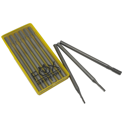 Fox Tungsten Carbide Cylinder Cross Cut Burrs