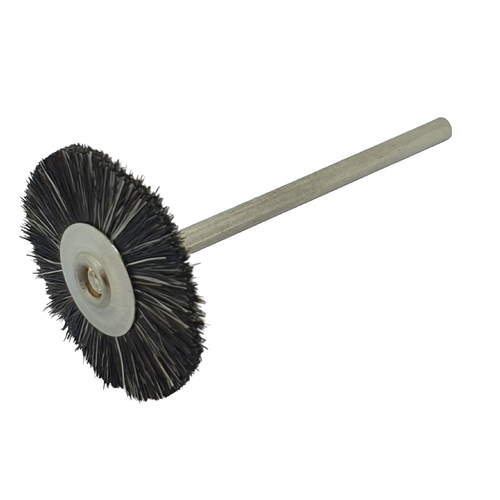 Mounted Grey Goat Hair Flat Brush - 22mm