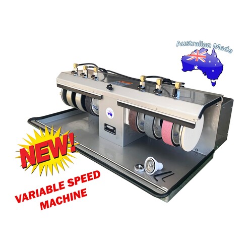 ProCabber Variable Speed 200mm x 6 Wheel Stainless Steel Cabbing Machine 