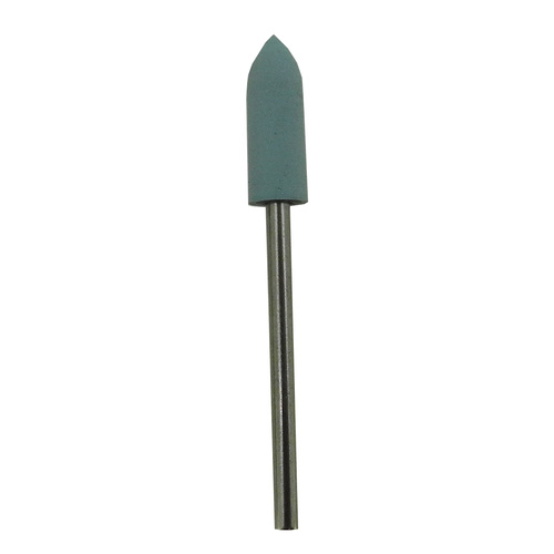 Flexible Silicone Polisher- Fine - Mounted Point End Cylinder - BLUE