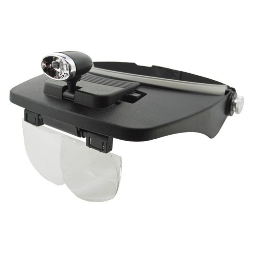 Head Loupe with Interchangeable Lens & LED Light