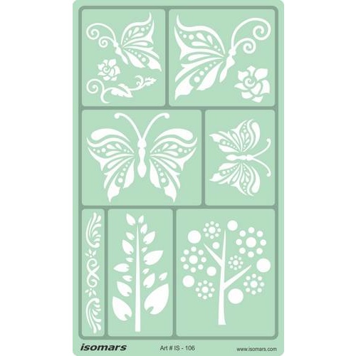 Artistic Designing Template Stencil Butterflies