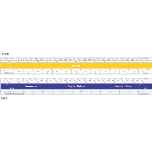 Flat (Oval) Scale Ruler 30cm