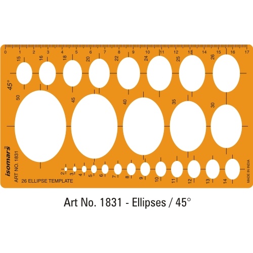 Jewellery Design Template - 26 Ellipses (1831)