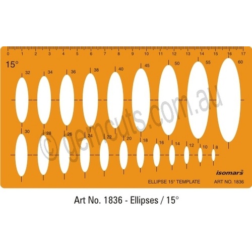 Jewellery Design Template - Narrow Ellipses