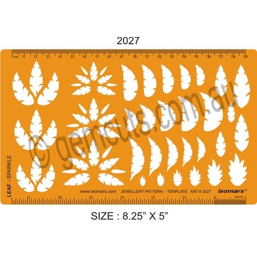 Jewellery Design Template - Leaf Sparkle