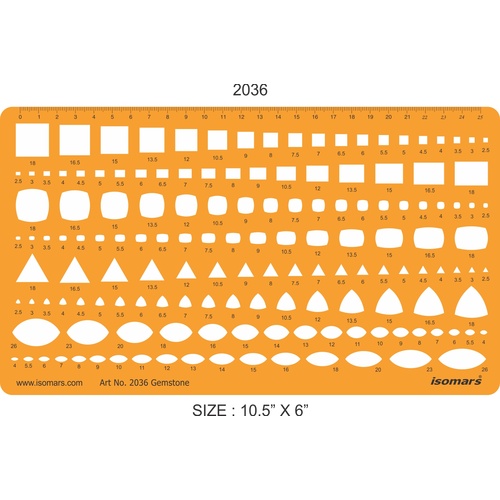 Jewellery Design Template - Gemstones (2036)