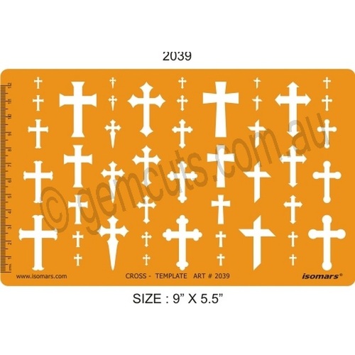 Jewellery Design Template - Ornate Crosses (2039)