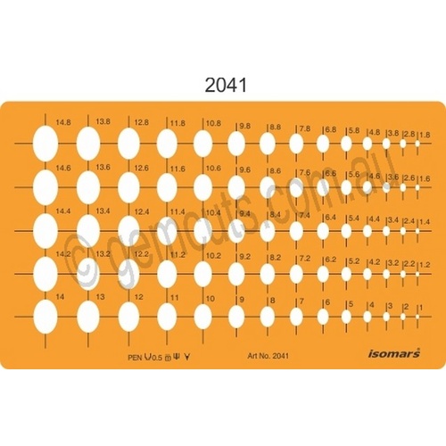 Jewellery Design Template - Mini Ellipses (2041)