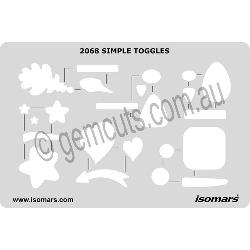 Metal Clay Design Template - Simple Shapes