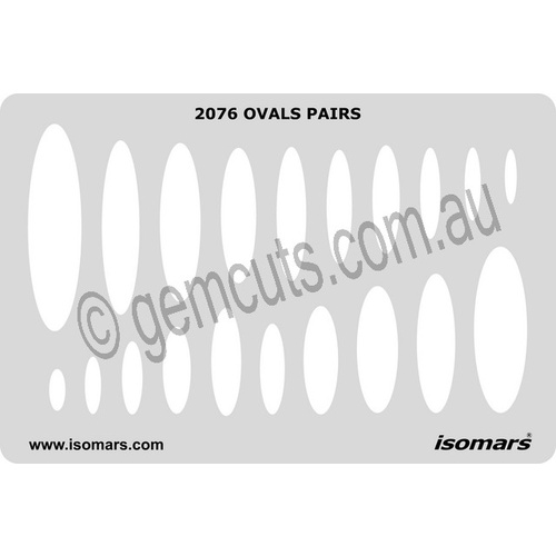 Metal Clay Design Template - Ovals (2076)