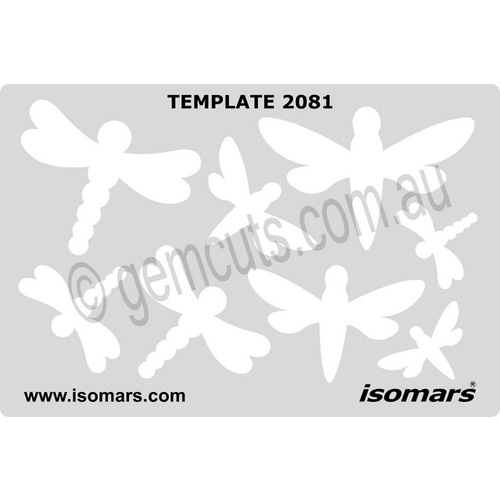 Metal Clay Design Template - Dragonflies