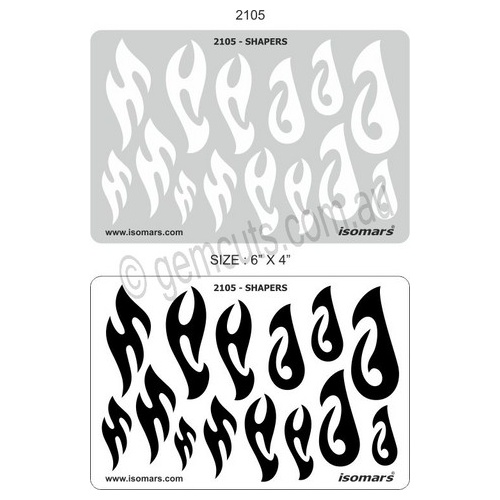 Metal Clay Design Template - Tribal & Fish Hooks