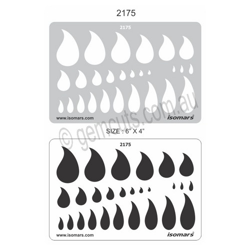 Metal Clay Design Template - Paisleys