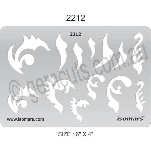 Metal Clay Design Template - Exotic Shapes