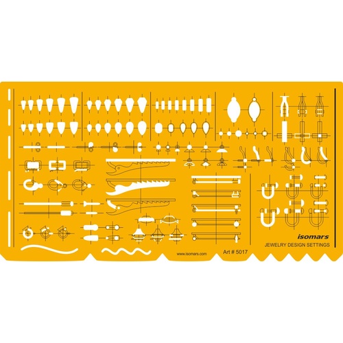 Jewellery Design Template - Clasps and Findings (5017)