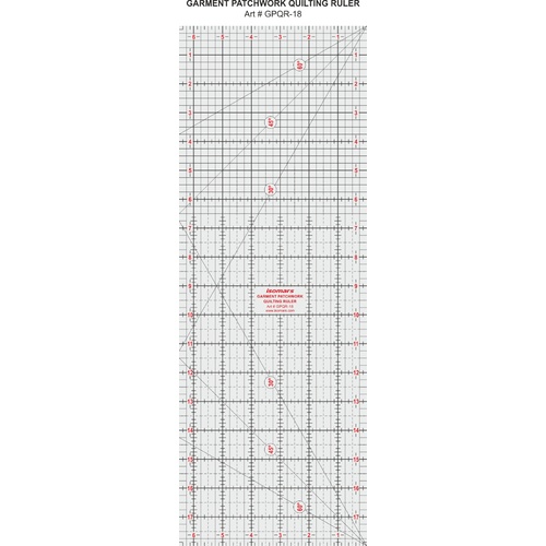 Garment Patchwork Quilting Ruler - 18"