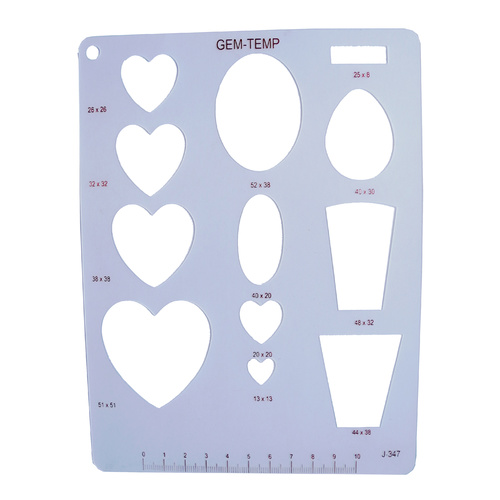 Gem Template Plastic - Miscellaneous Shapes