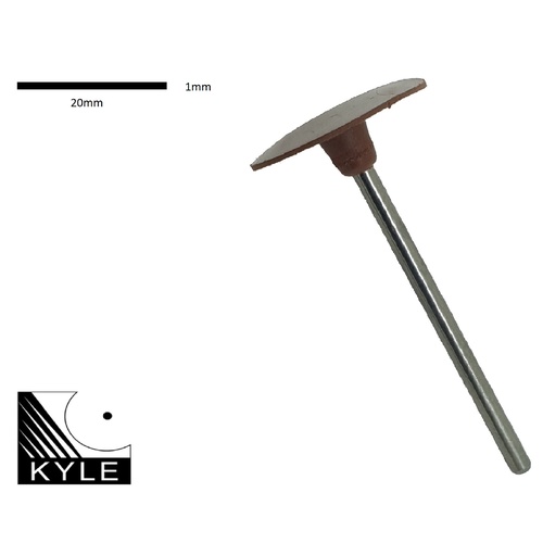 Floppy Disc Silicone Polisher - Fine - Brown