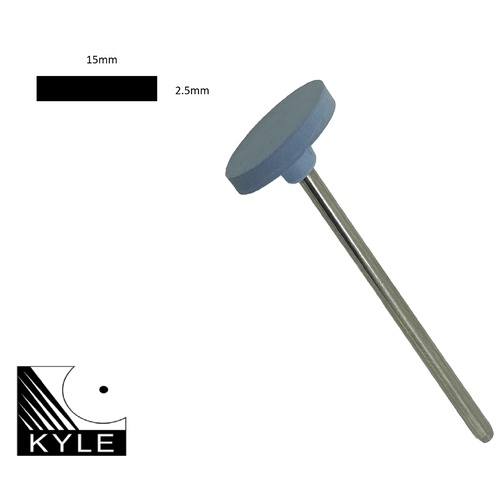 Mounted Wheel Silicone Polisher. Fine - Blue