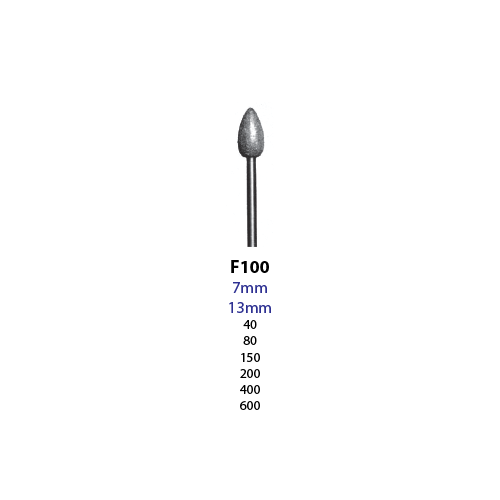 3/32 Shank Diamond Burr F100  200 Grit