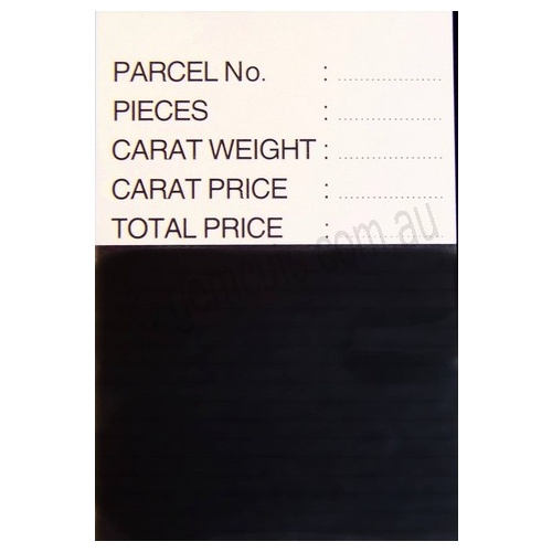 Opal/Gemstone Pricing Cards Black (Pack of 50)