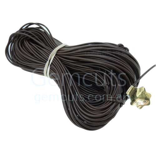 Greek Leather Cord - Round - Brown (Per Metre)