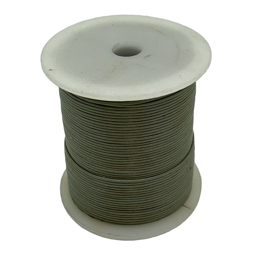 Leather Cord - Round - Grey (Roll)