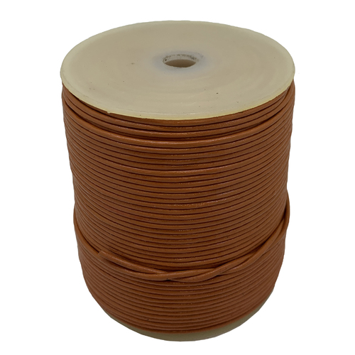 Leather Cord - Round - Ochre (Roll)
