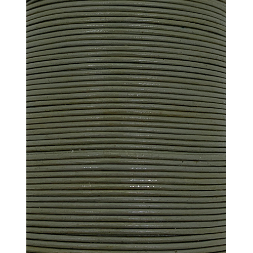 Leather Cord - Round - Grey (Per Metre)