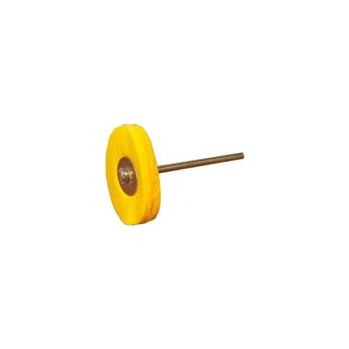 Yellow Muslin Wheel 22mm - 2.35mm Shaft