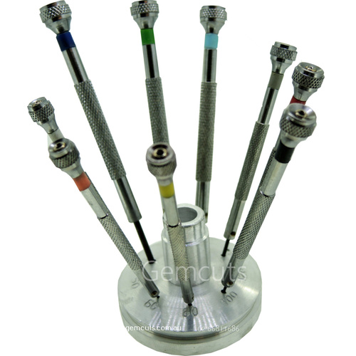 Precision Screwdriver Set with Aluminium Stand